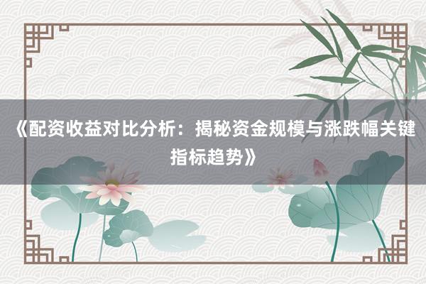 《配资收益对比分析：揭秘资金规模与涨跌幅关键指标趋势》