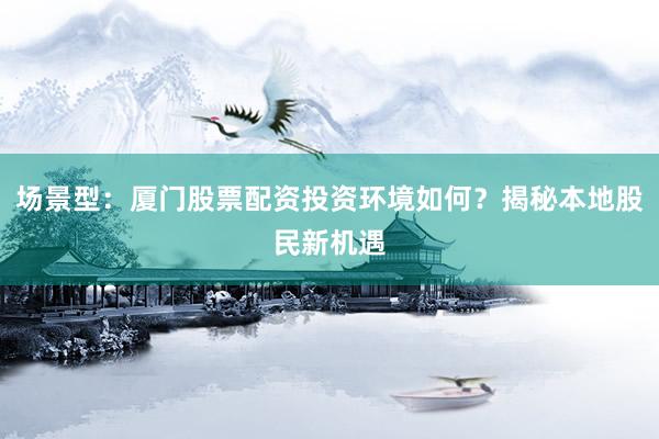 场景型：厦门股票配资投资环境如何？揭秘本地股民新机遇