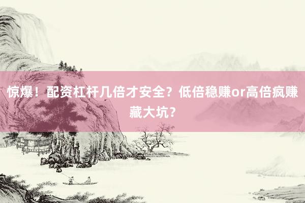 惊爆！配资杠杆几倍才安全？低倍稳赚or高倍疯赚藏大坑？